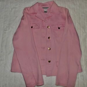 A Cute Pink Denim Jacket